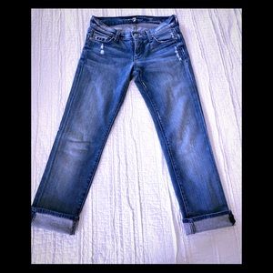 7 for all mankind cropped jeans
